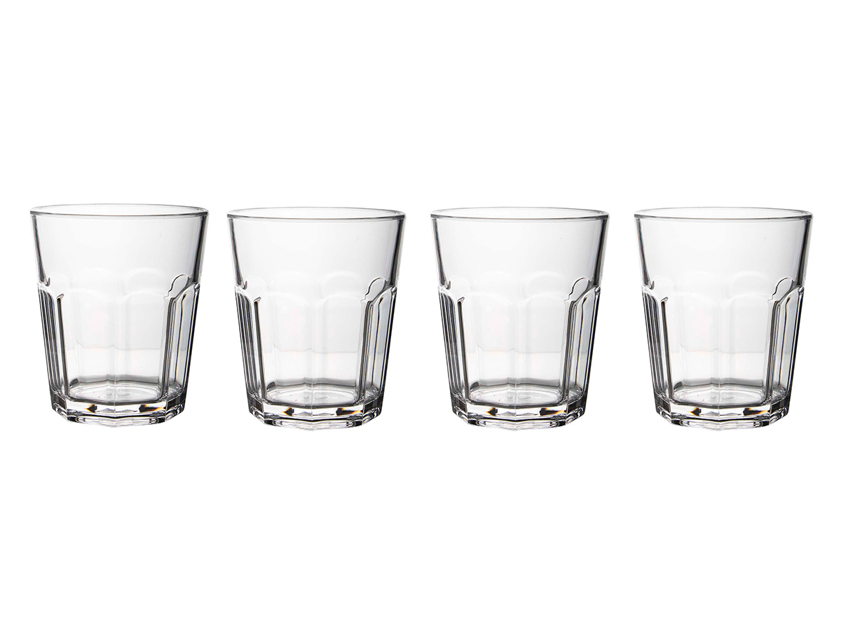 Gimex Solid Line 200 ml set van 4 waterglazen