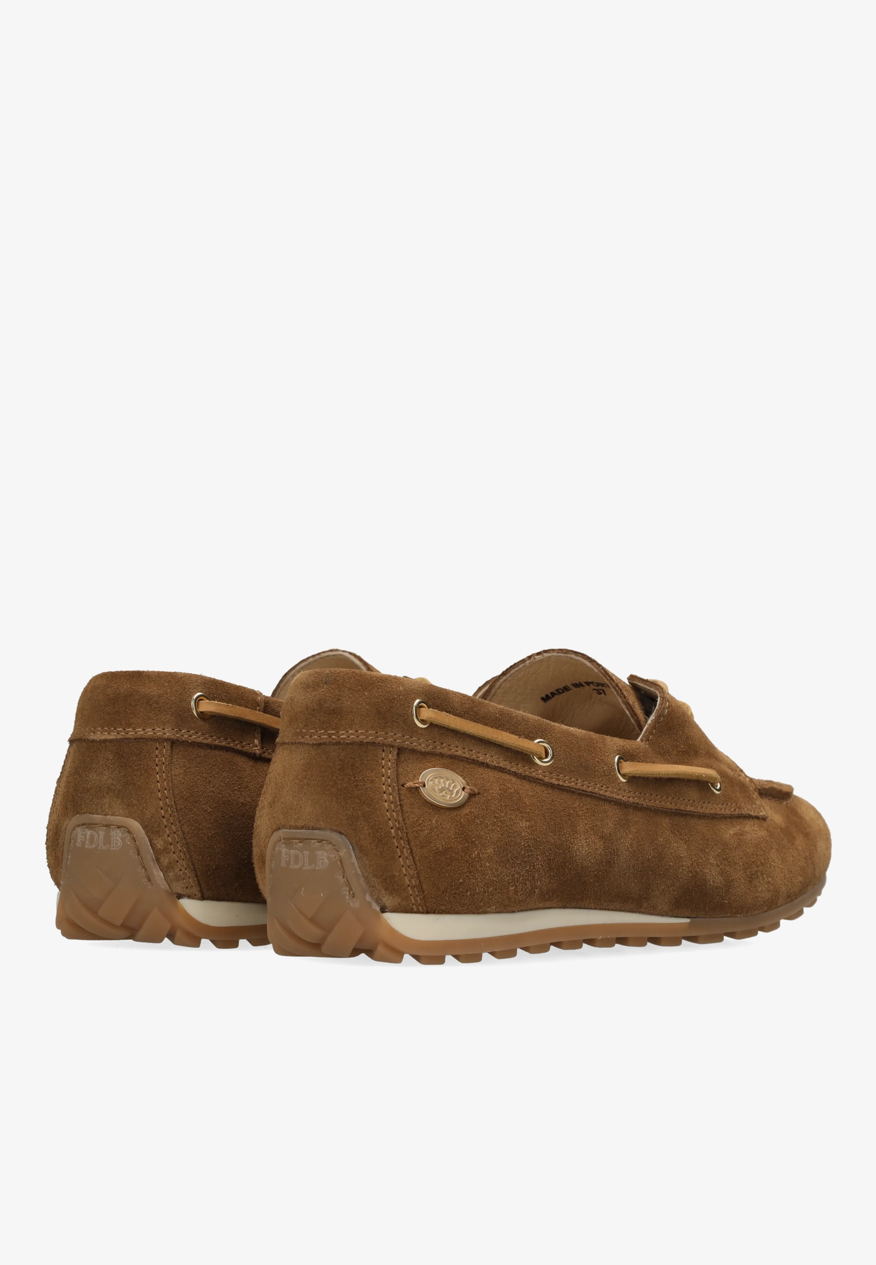 UTA MOCCA Moccasin suede Cognac