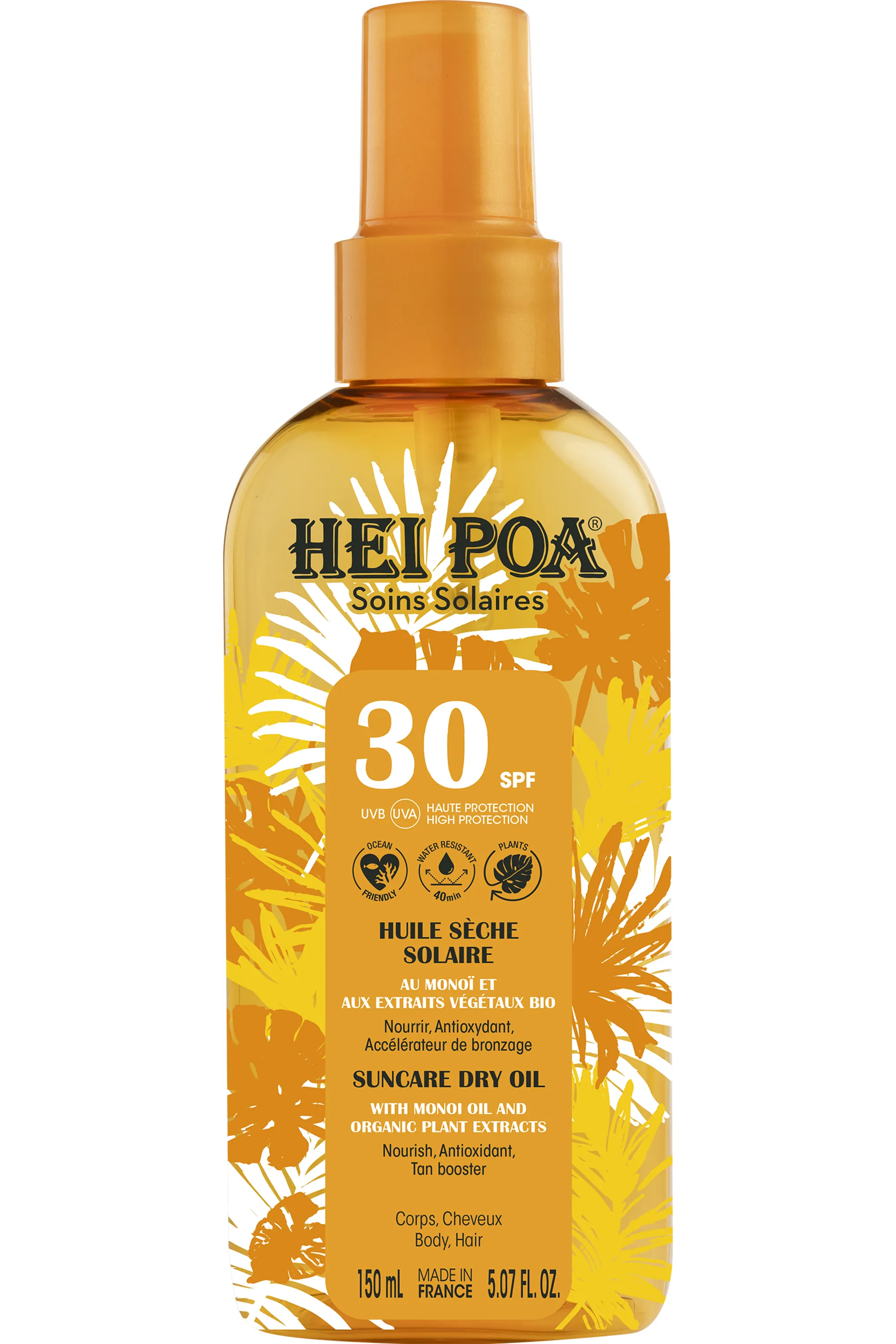 Hei Poa Huile sèche solaire SPF30-150 ml