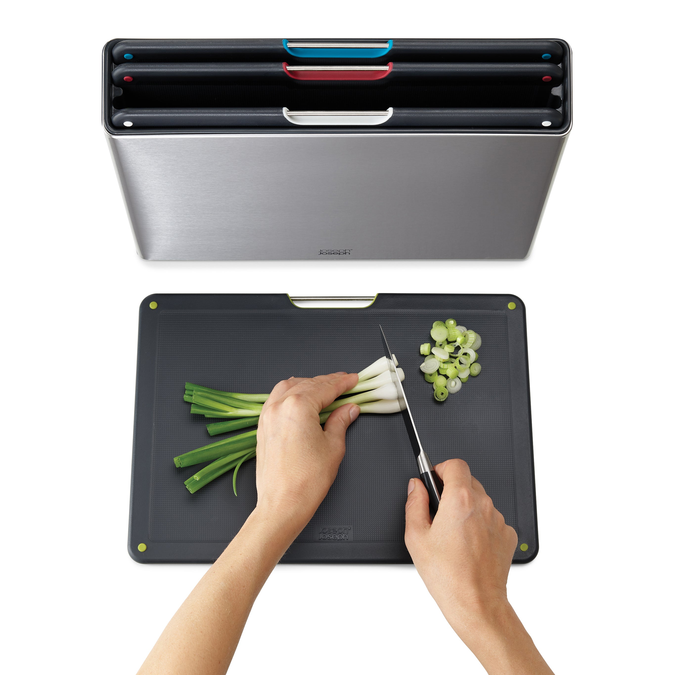 Joseph Joseph Folio Snijplanken - Set van 4 - Zwart