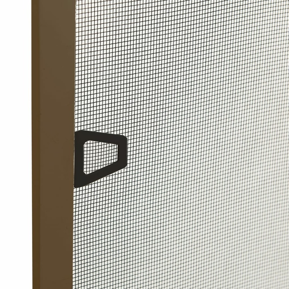 Moustiquaire pour fenêtres marron 100x120 cm