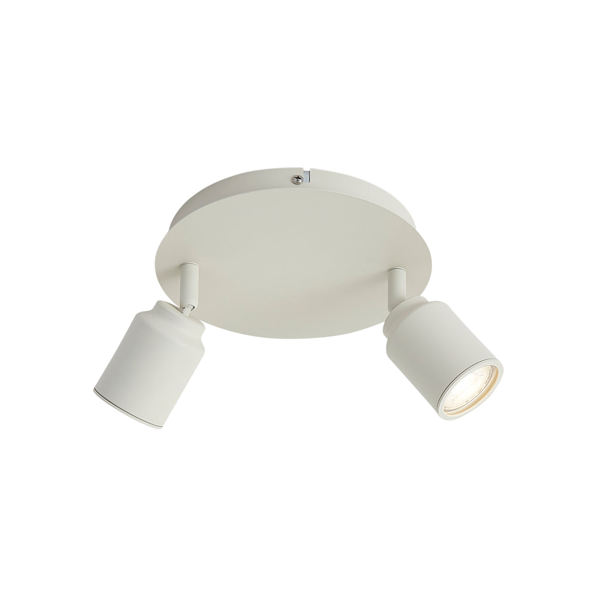QAZQA Moderne badkamer spot beige 2-lichts IP44 - Ducha