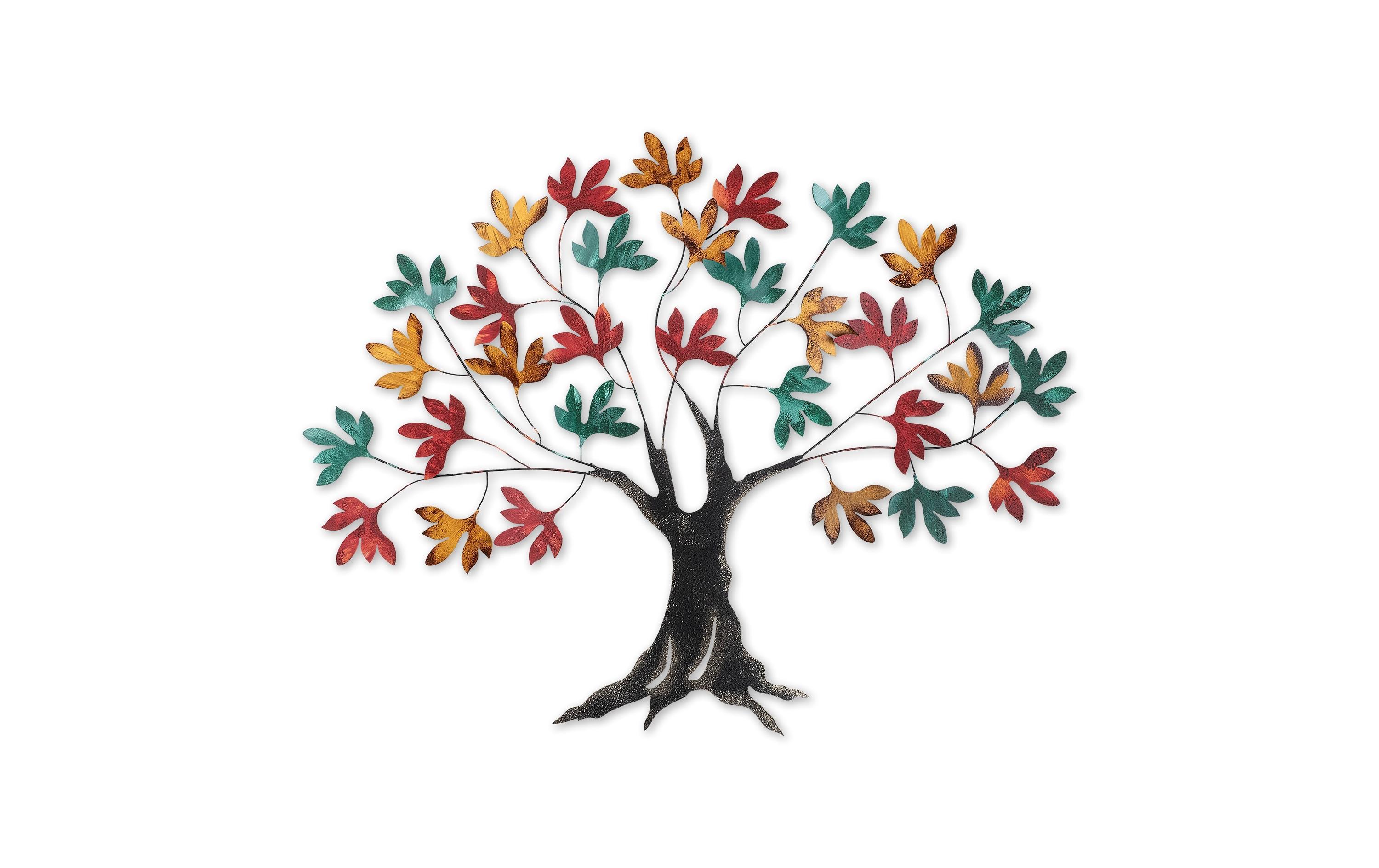 Wanddekoration Baum 115 x 94 cmMetall-Wand-Accessoire