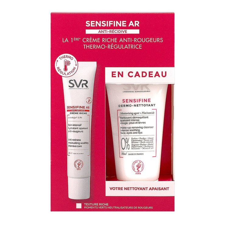 Sensifine AR crème riche 40ml + dermo-nettoyant offert
