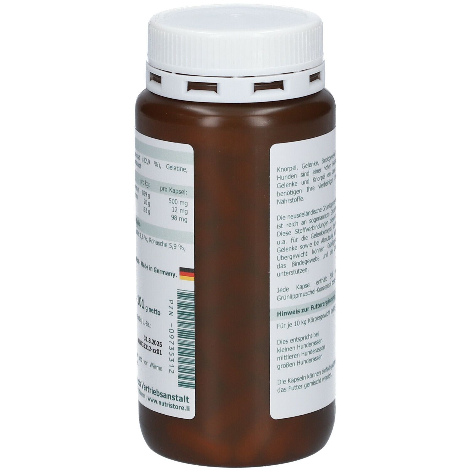The Nutri Store Grünlippmuschel 500 mg für Hunde