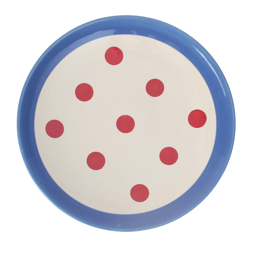 Assiette à dessert Reverso 22 cm rouge et bleu (lot de 2) dejeuner sur