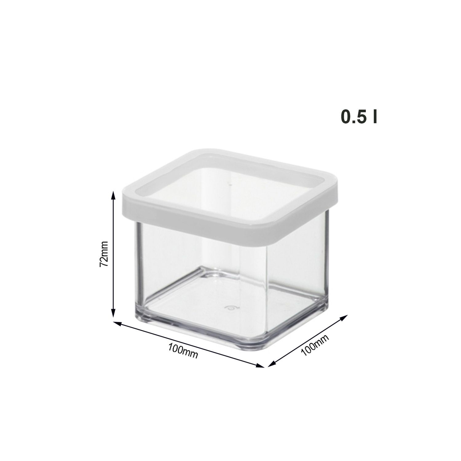 (0.5l) LOFT Premium Dose Vorrats Aufbewahrungs Behälter Frischhalte Box Organizer (1160390000)