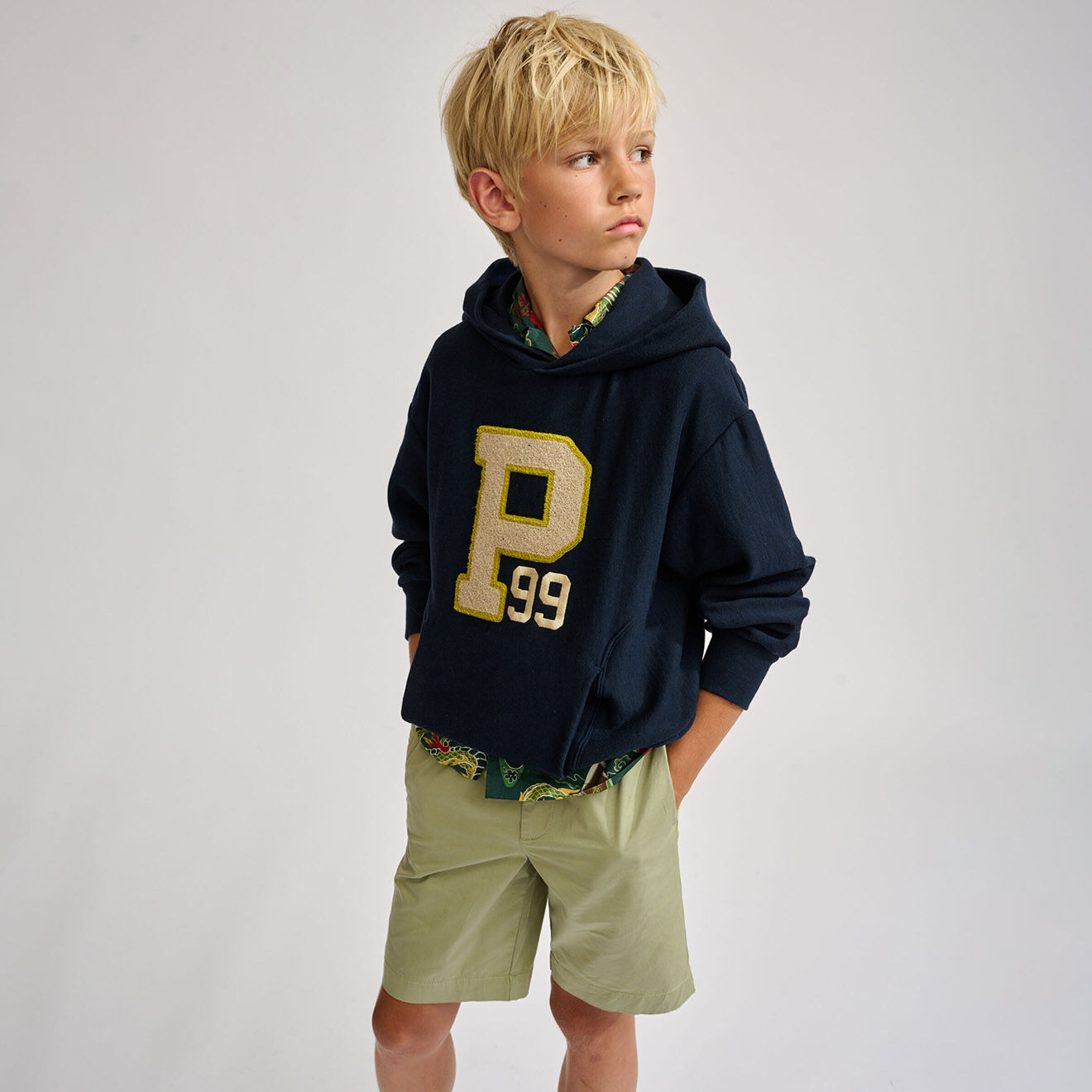 Bellerose Sweat à capuche Fahy marine
