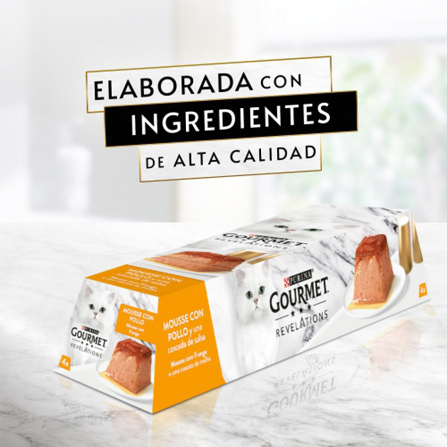 Potes de Mousse de Frango Gourmet Revelations para Gatos