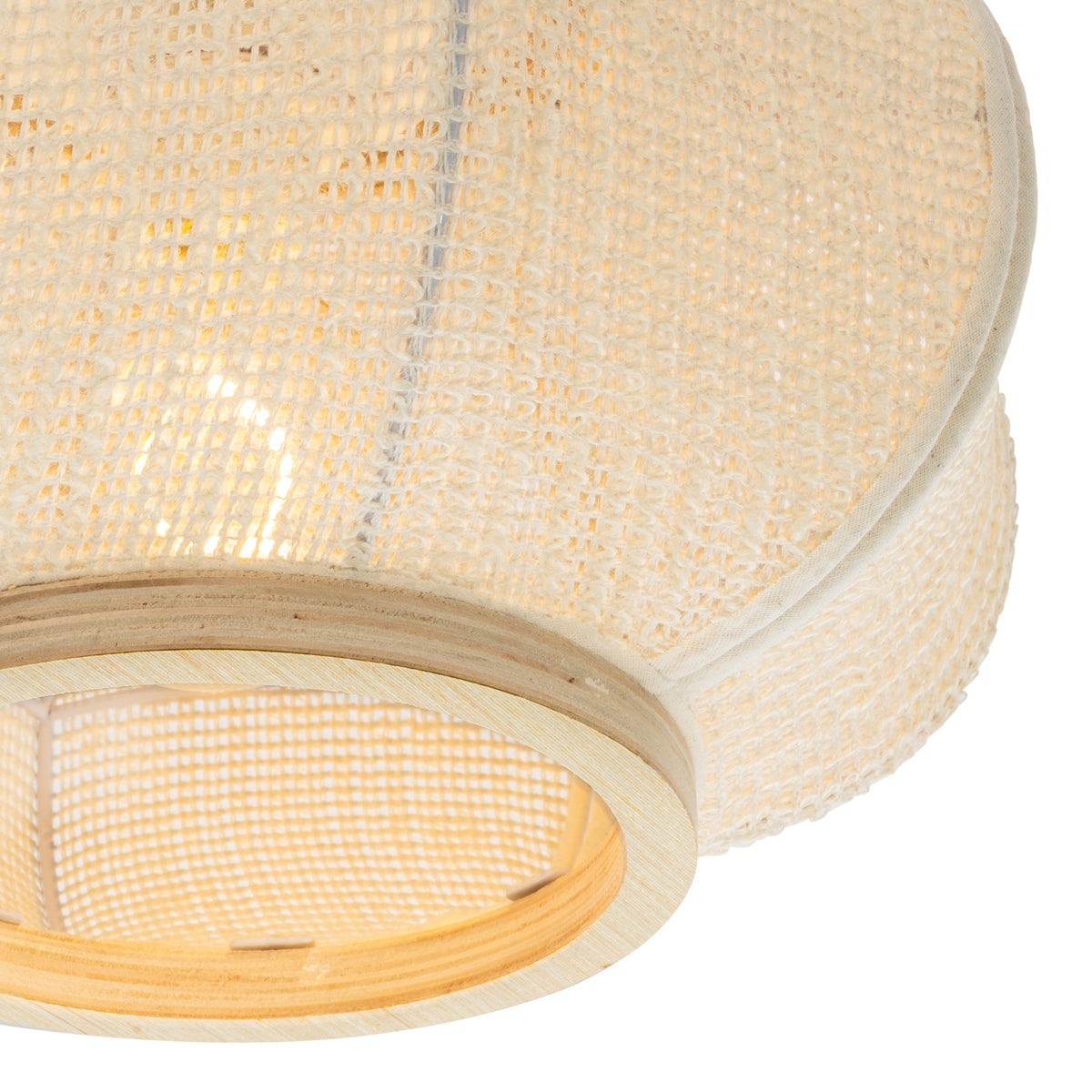 QAZQA Oosterse plafondlamp naturel - Rob