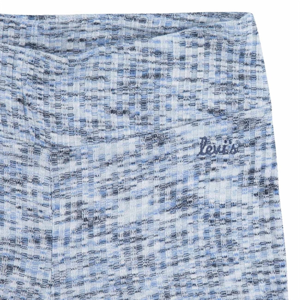 Space Dye Flared Knit Pants Crown Blue