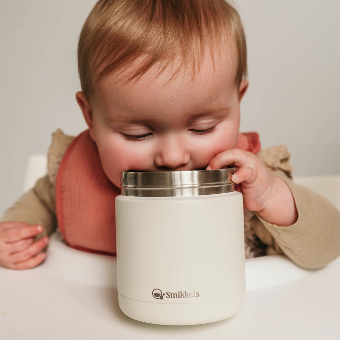 Smikkels thermos voedselpot crème - 350 ml