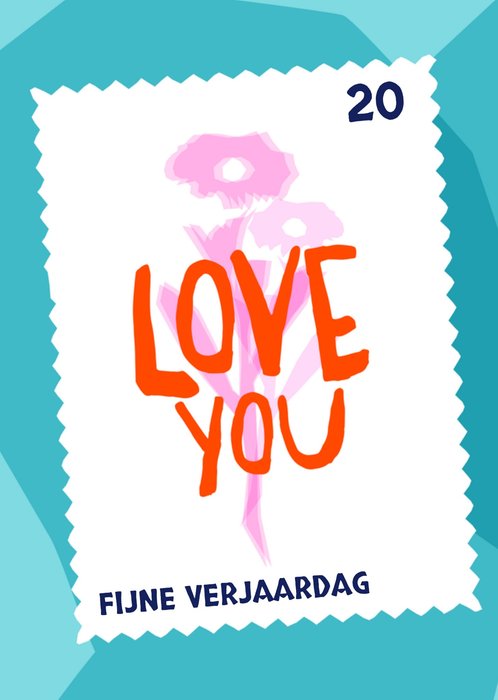 Greetz | Verjaardagskaart | bloemen | love you