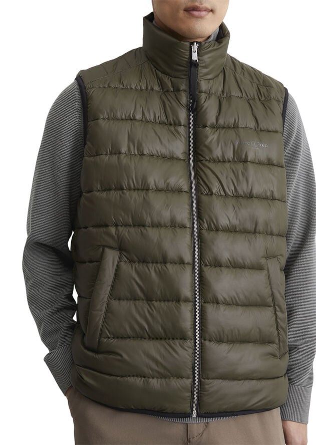 Marc O’Polo Vest, No Down, clean, e. dye, revers Black