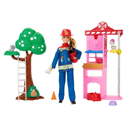 Barbie Feuerwehr Spielset