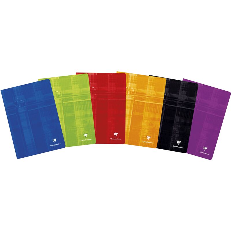 Clairefontaine Schulheft, A4, seyes, assortiert