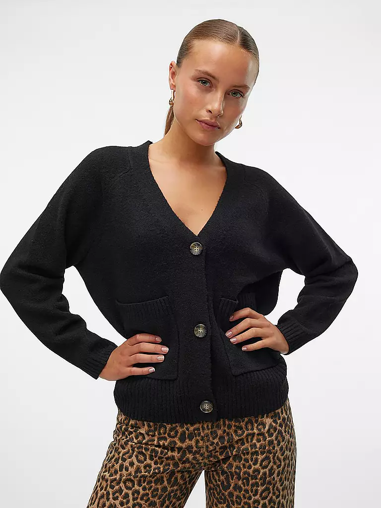 VERO MODA Cardigan VMBOOM schwarz