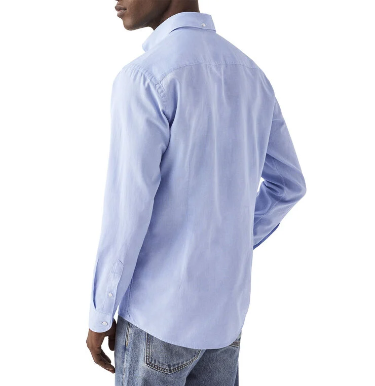 ETON Light Blue Royal Oxford Shirt - Slim Fit Blå