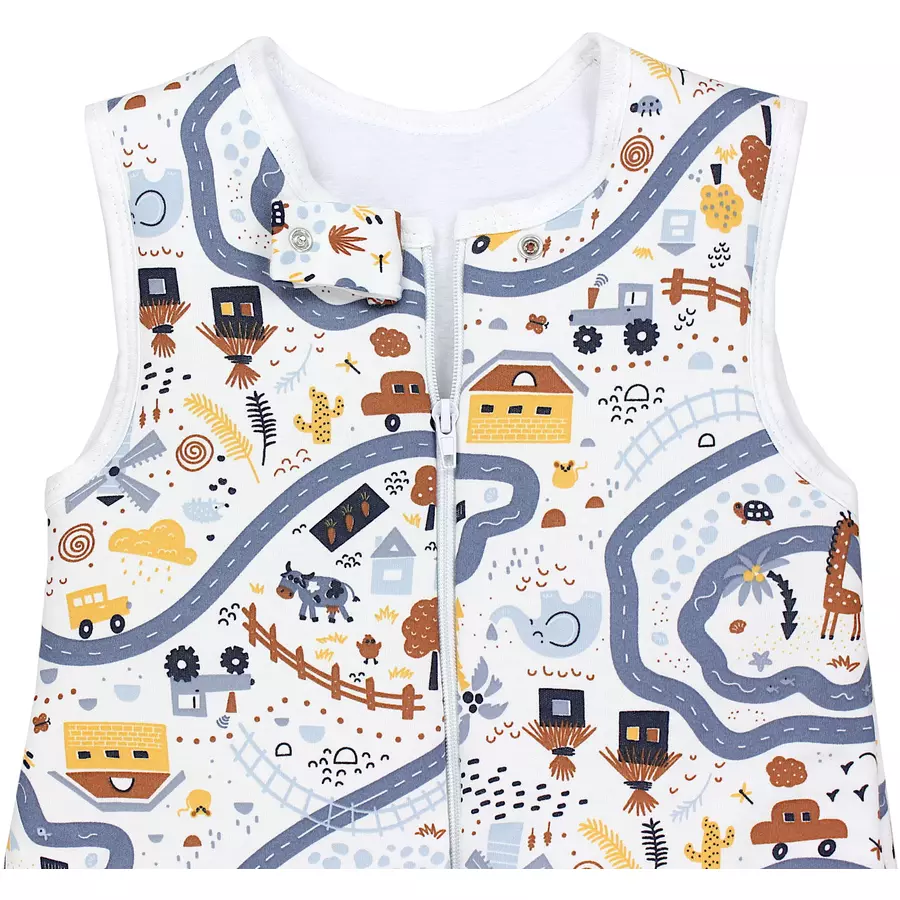 TupTam Baby Winter Schlafsack mit Beinen und Füßen braunblau