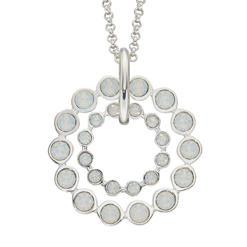 Collier cristal en argent 925/1000