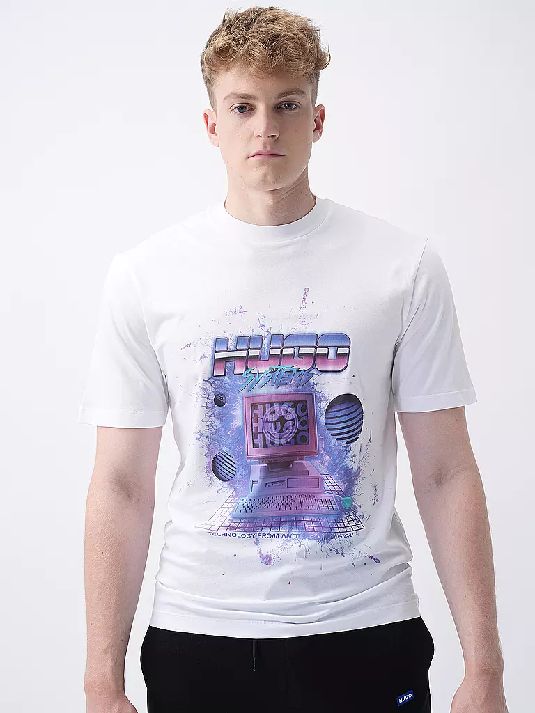 HUGO T-Shirt NARADINE weiss