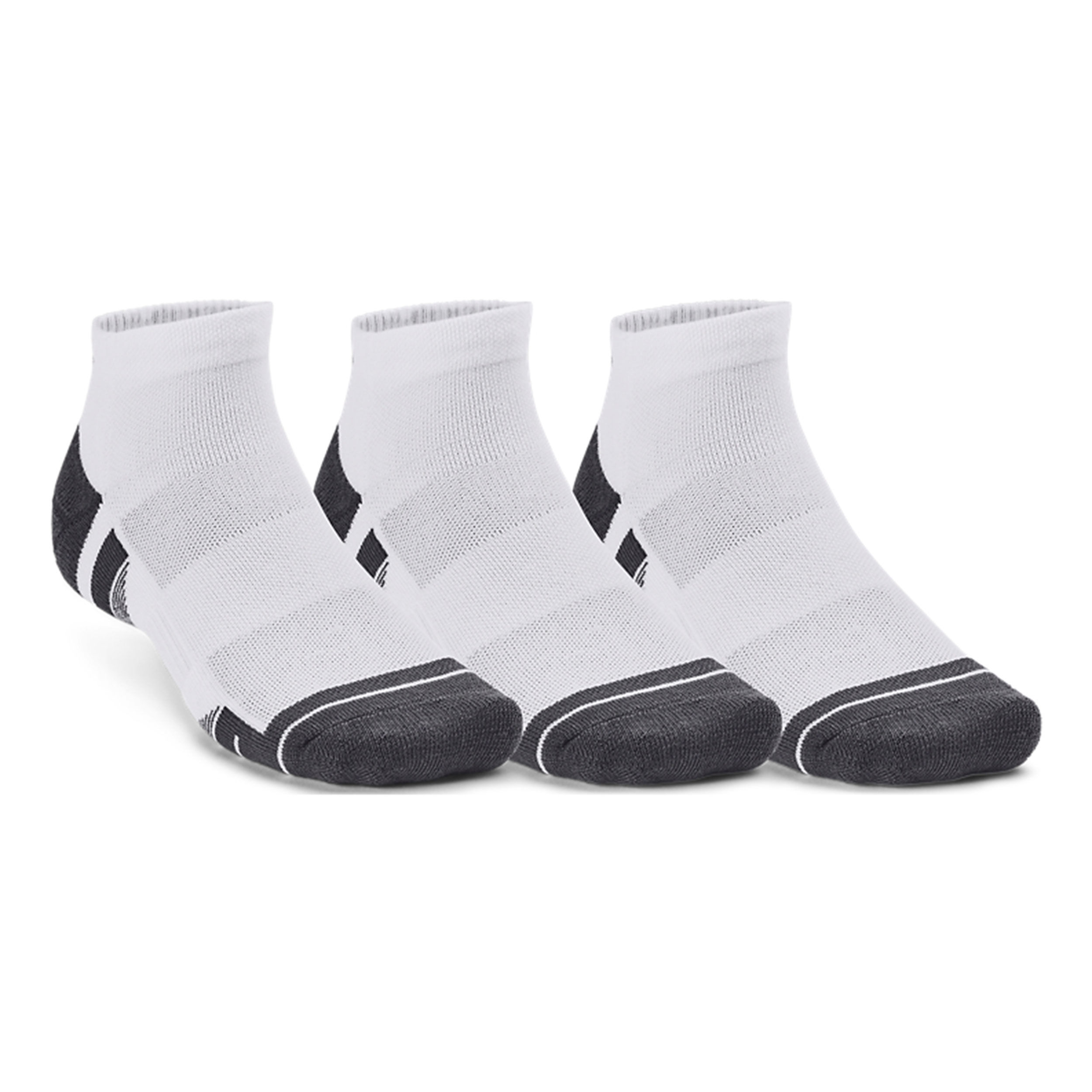 Under Armour Performance Tech Low Chaussettes De Tennis Pack De 3 - Blanc