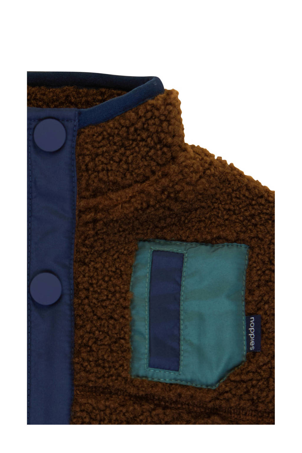 Noppies teddy jas bruin