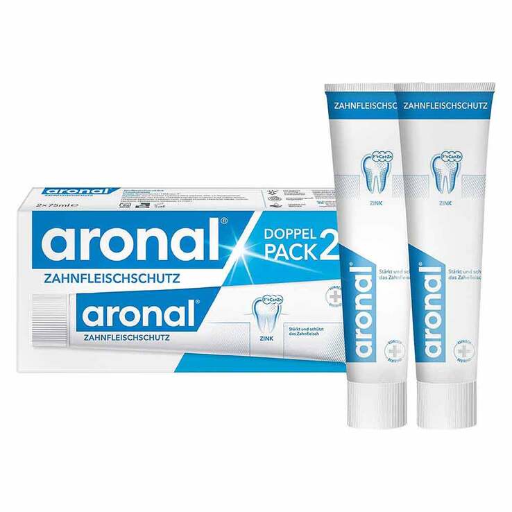 Aronal Zahnfleischschutz Zahnpasta Doppelpack, 2X75 ml