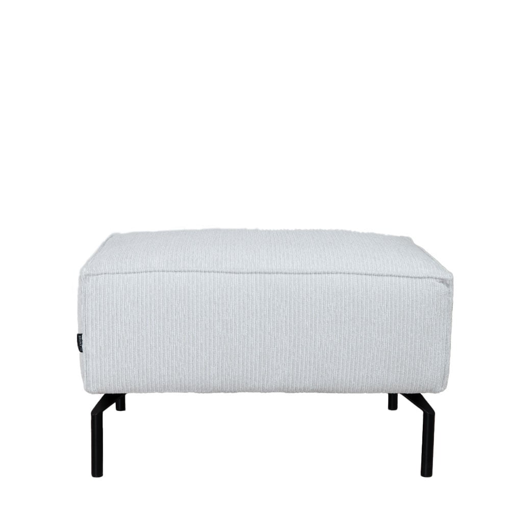 Bronx71 Hocker Kansas ribstof off white