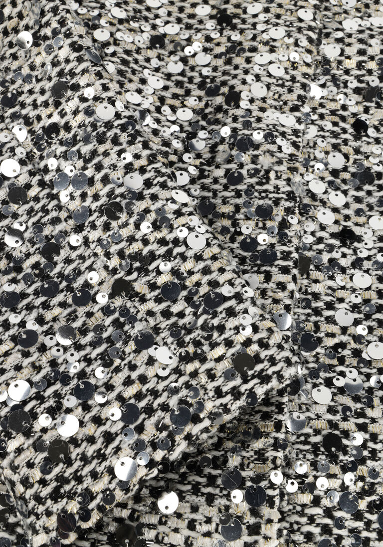 zwarte co'couture jack boucle cc sequin cocktail jacket