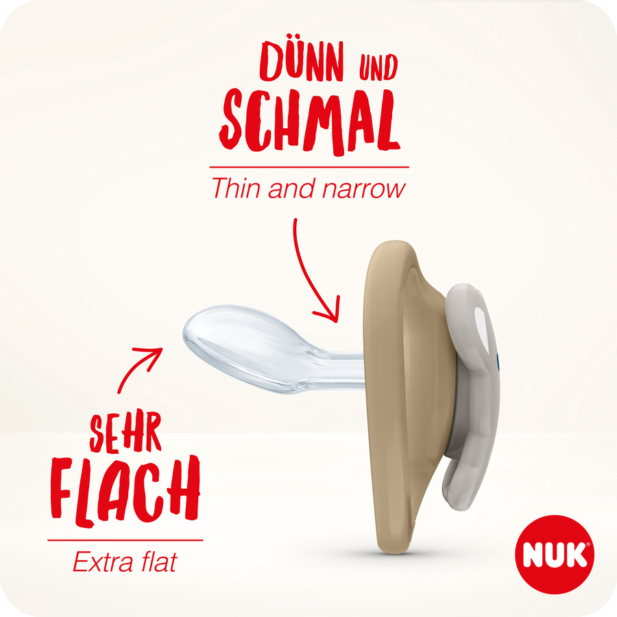 NUK Nachtschnuller Space Gr. 1, 0 - 6 Monate Silikon,  Fuchs & Glühwürmchen, 4 Stück