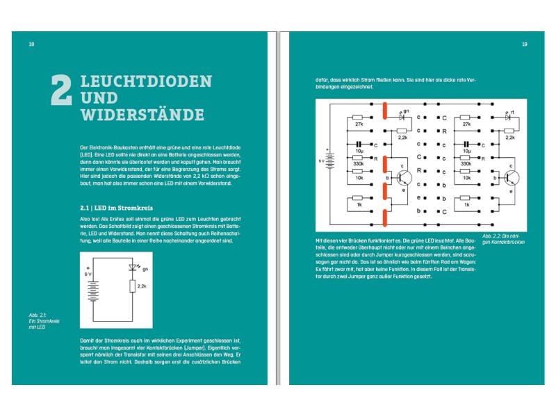 Franzis Lernpaket Grundschaltungen der Elektronik - Deutsch Kompletter Elektronik-Baukasten zum Testen und Experimentieren