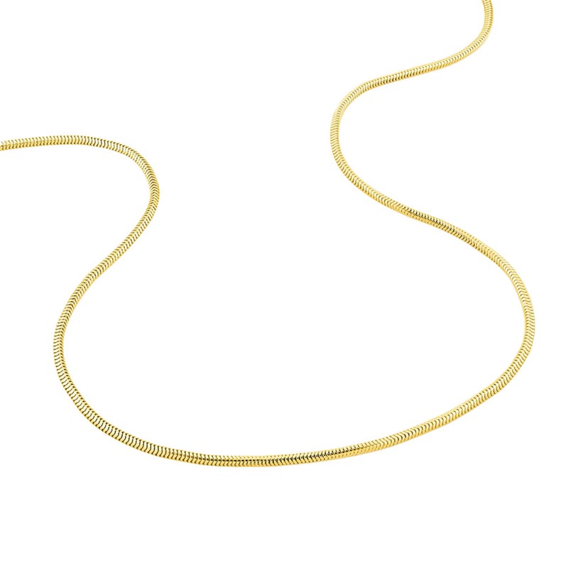 Bracelet Femme 18 cm - Maille Serpentine - Or 18 Carats - Largeur 1.4 mm