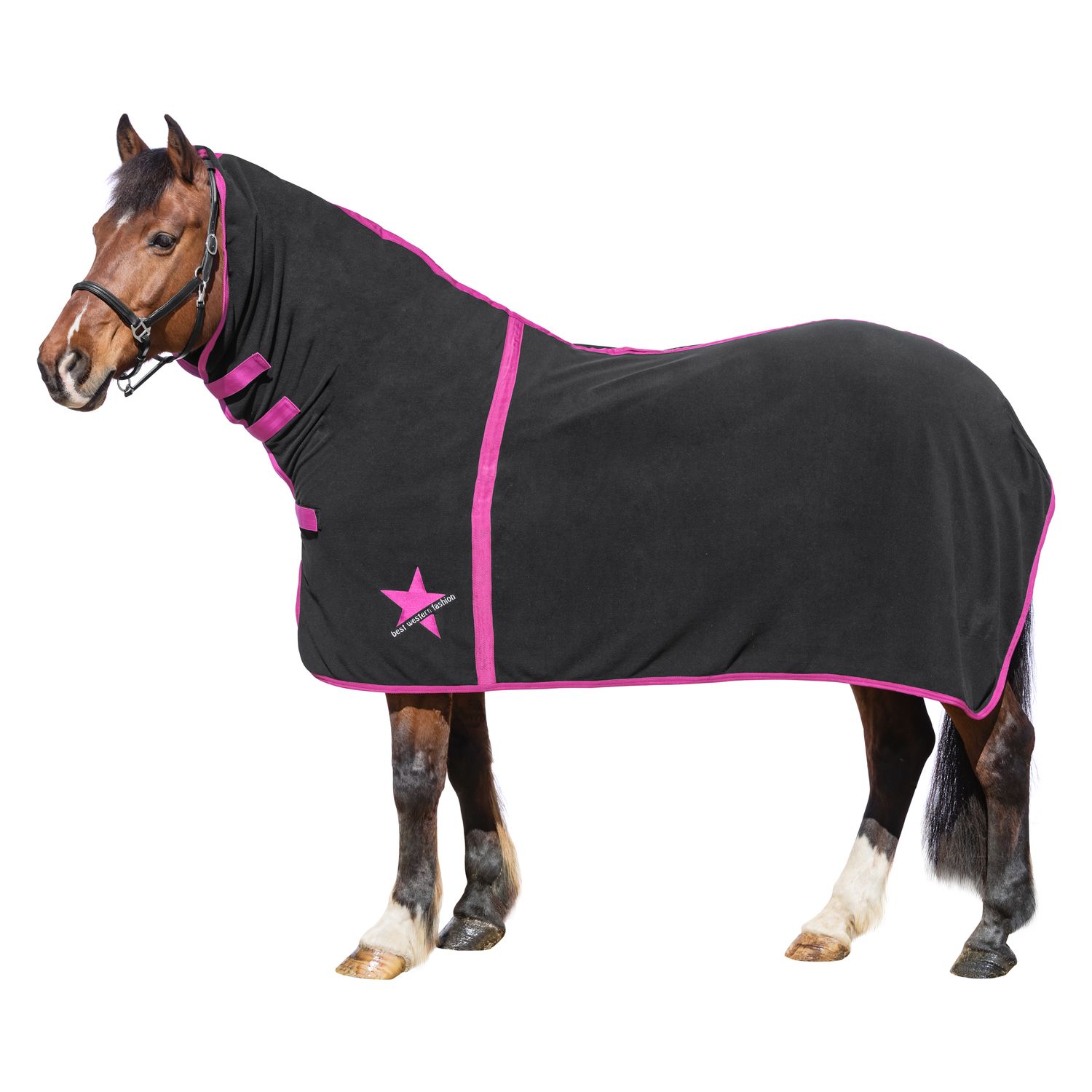 L-pro West Cooler mit Halsteil - black/pink