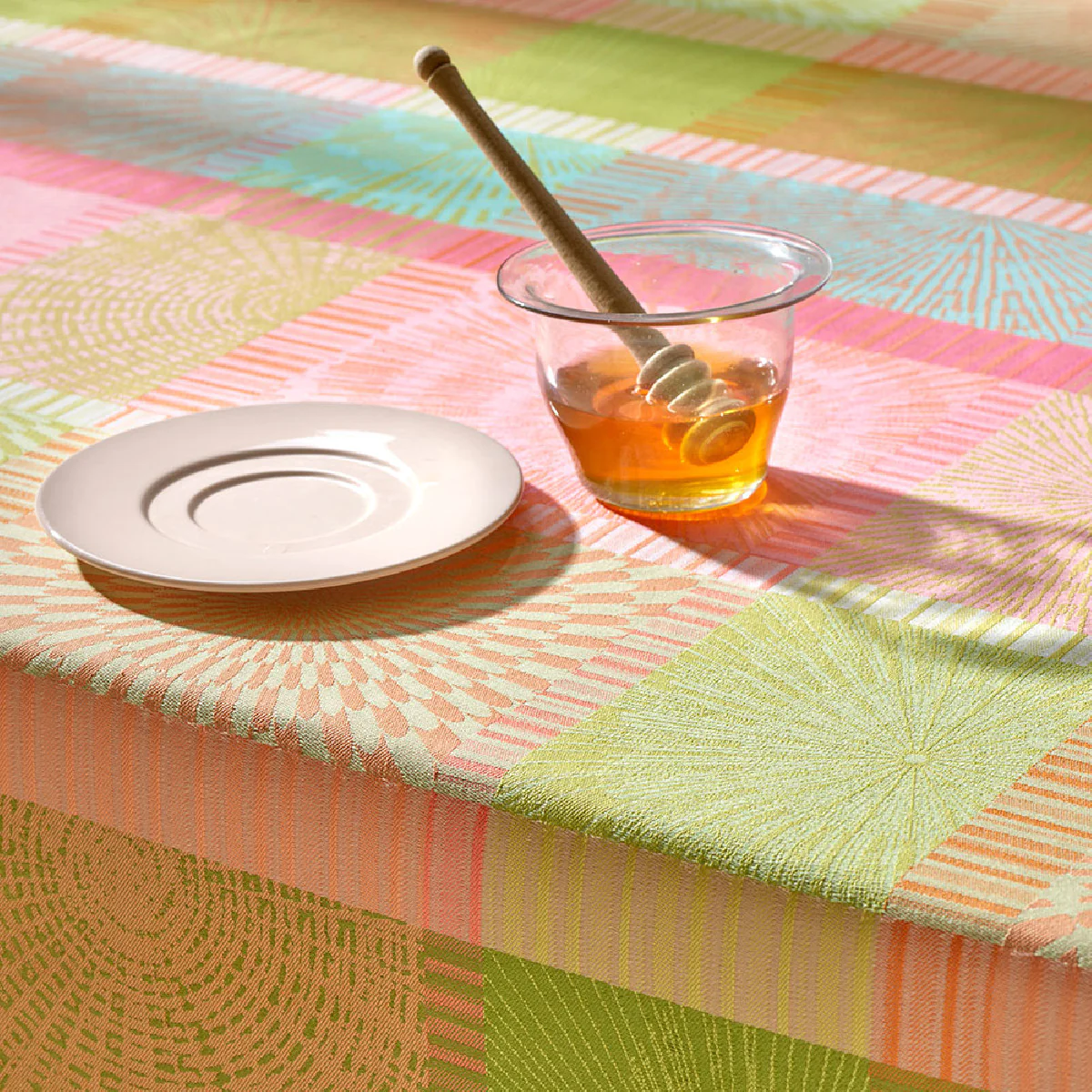 Nappe pur coton multicolore 155x225 Garnier Thiebaut