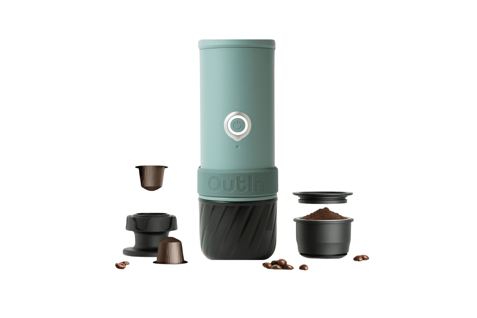 Outin Mino draagbare espresso machine - Canyon Green