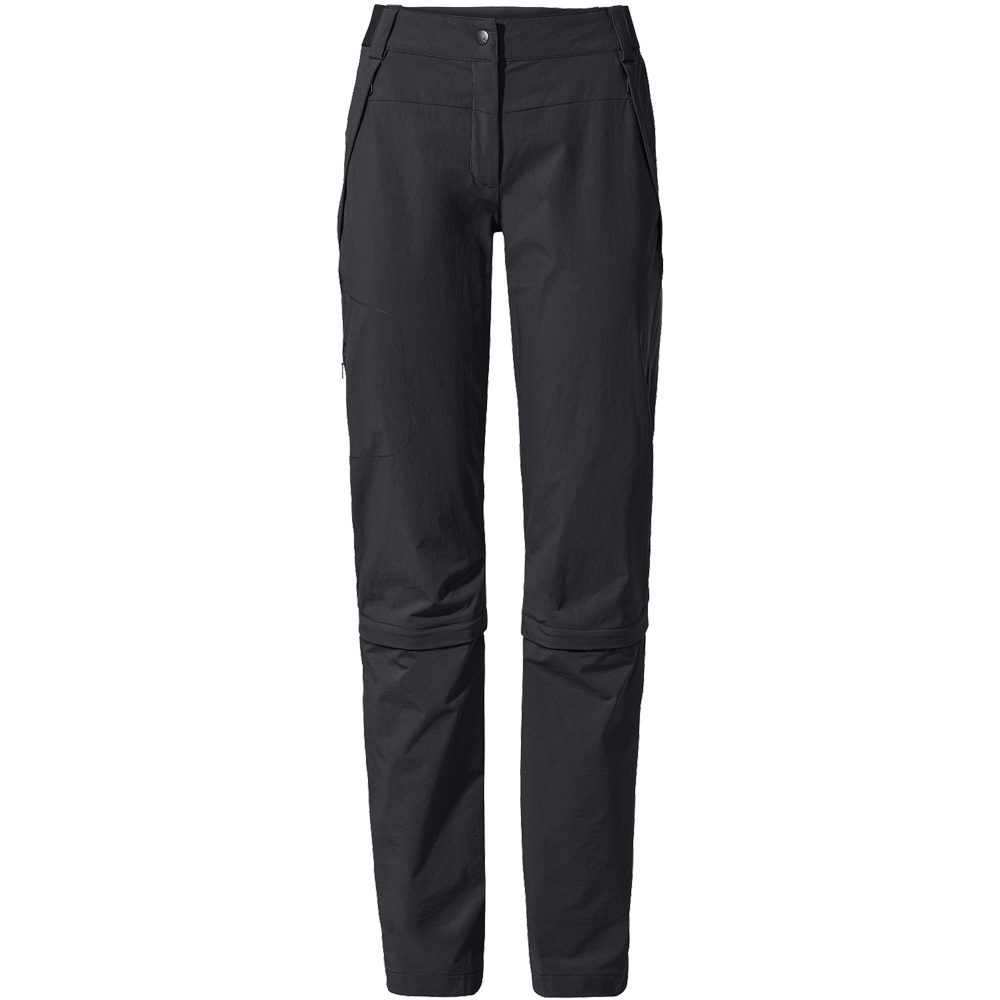 VAUDE Farley Stretch Capri T-Zip Trekkinghose Damen schwarz