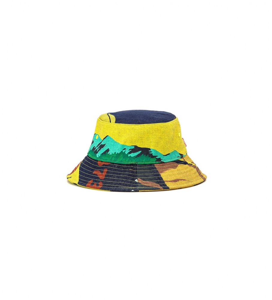 Gorro Levi's 501 com estampa amarela