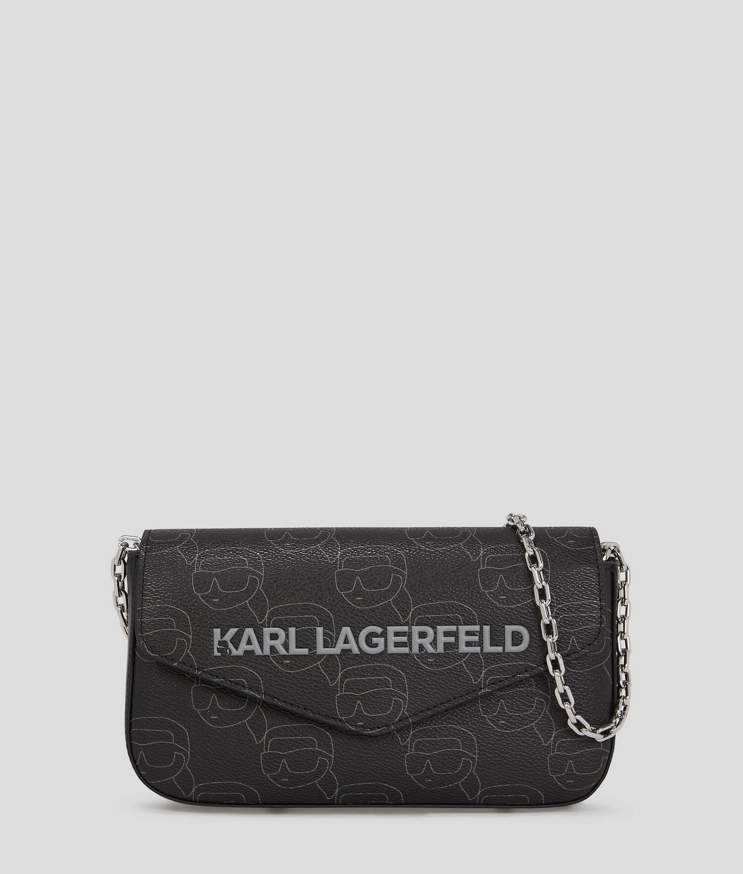 POCHETTE IKON MONOGRAM - NFT All Over Pattern Noir