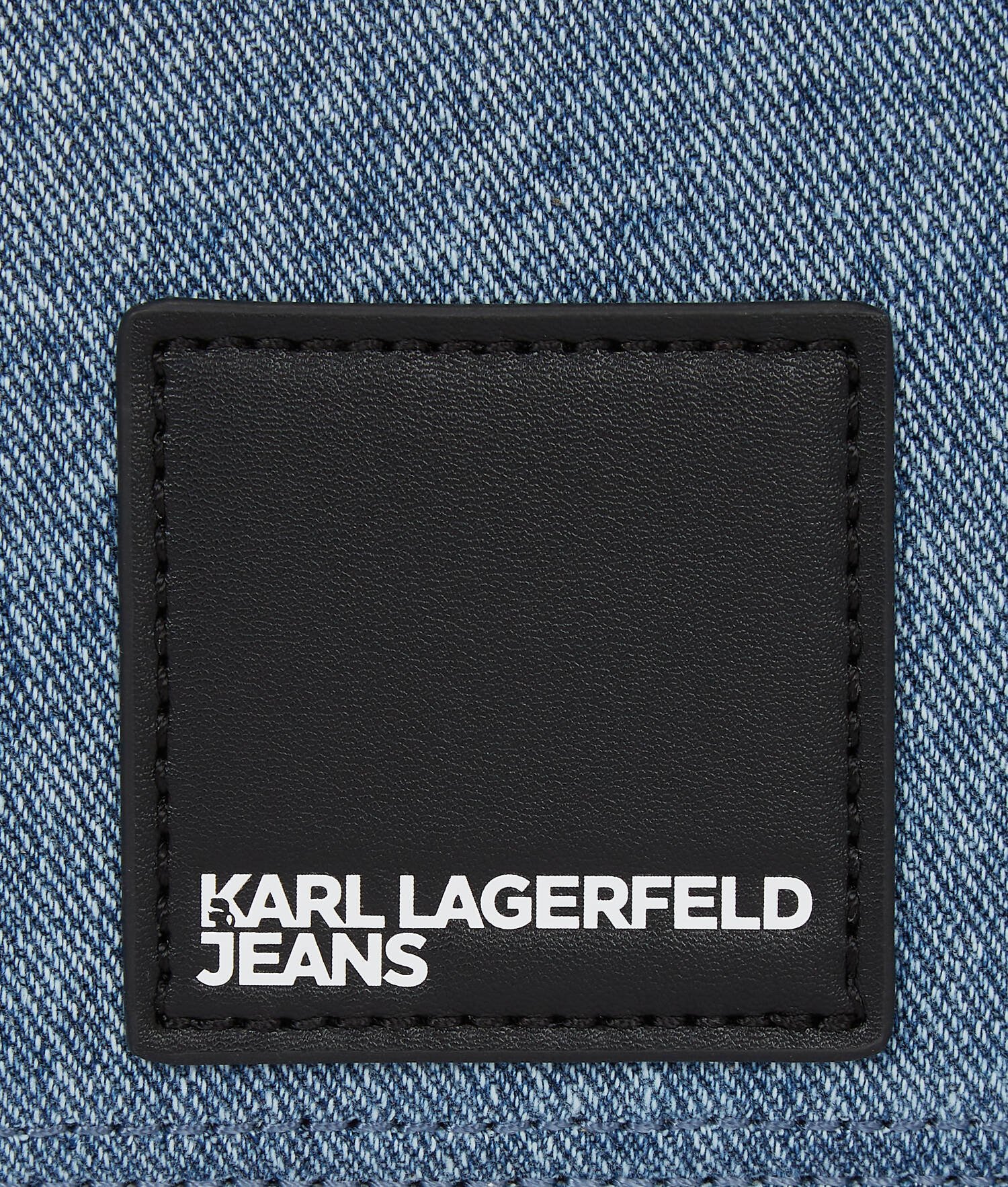 SAC CAMÉRA EN DENIM AVEC LOGO KLJ ENCADRÉ