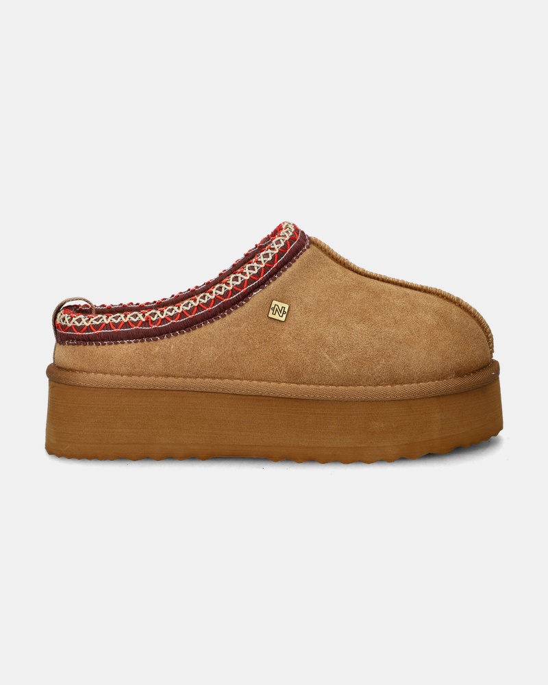Nelson Gevoerde boots  - cognac