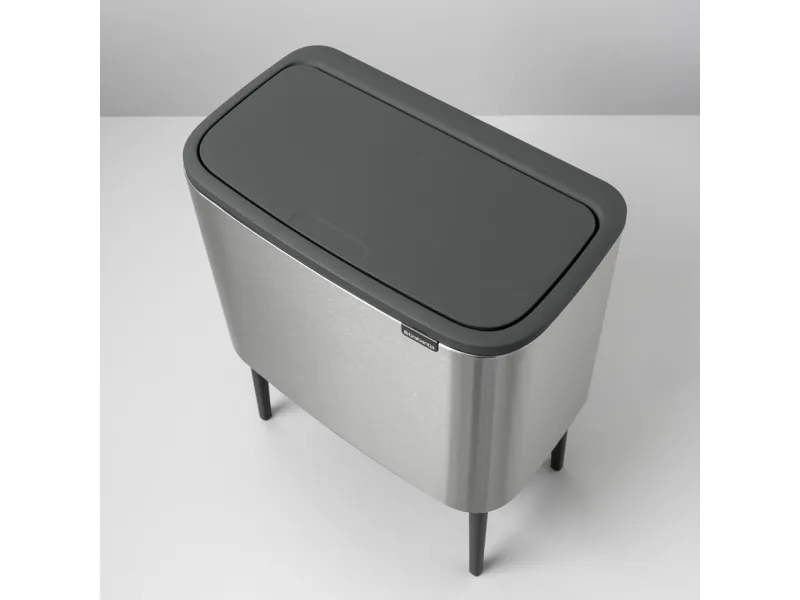 Brabantia Bo Touch Bin - Skraldespand - fliplåg - 36 L - mat stål