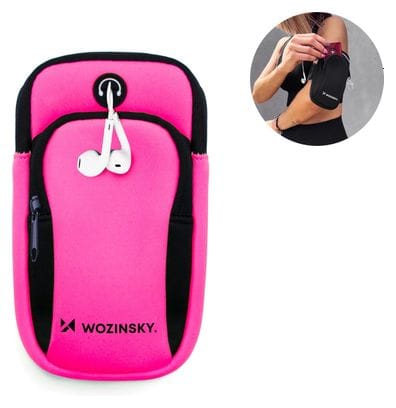 Brassard de sport pour téléphone - rose