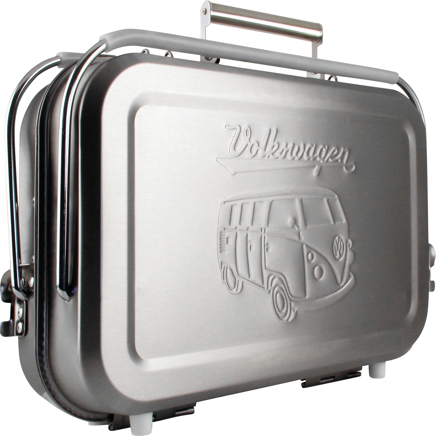 VW Collection T1 Bulli Edelstahl Holzkohle-Koffergrill