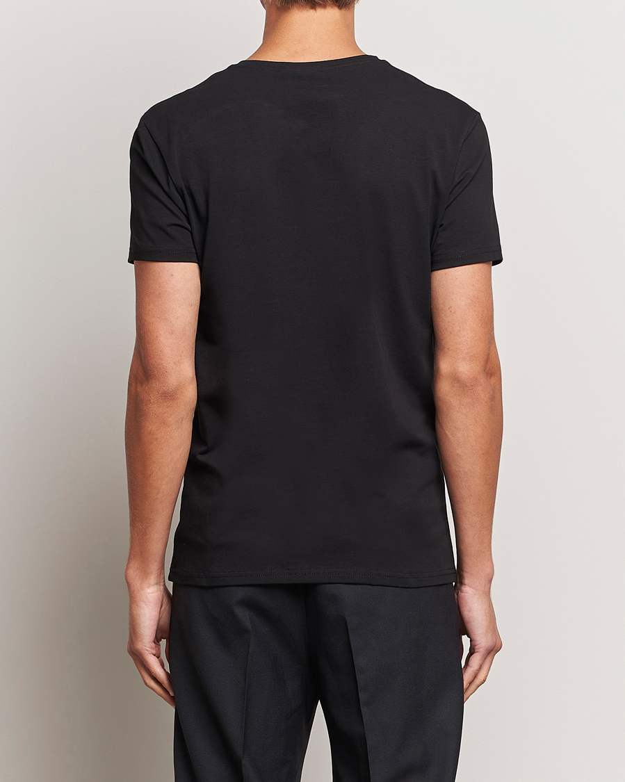 Bread & Boxers 2-Pack V-Neck T-Shirt Black