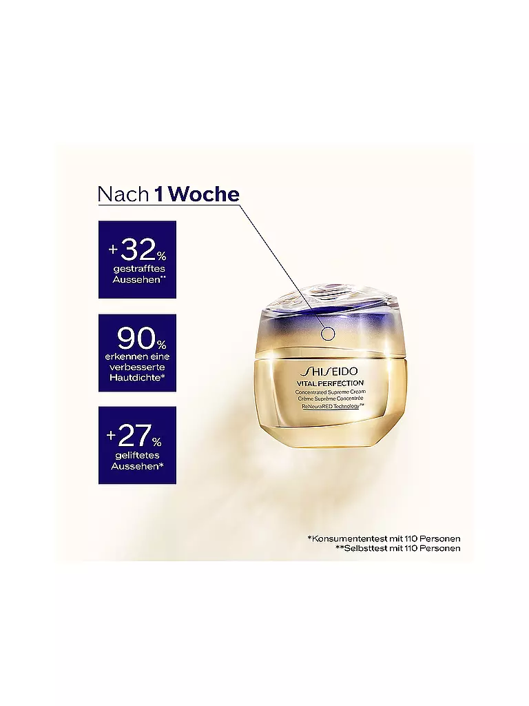 SHISEIDO Gesichtscreme - Vital Perfection Concentrated Supreme Cream 50ml  keine Farbe