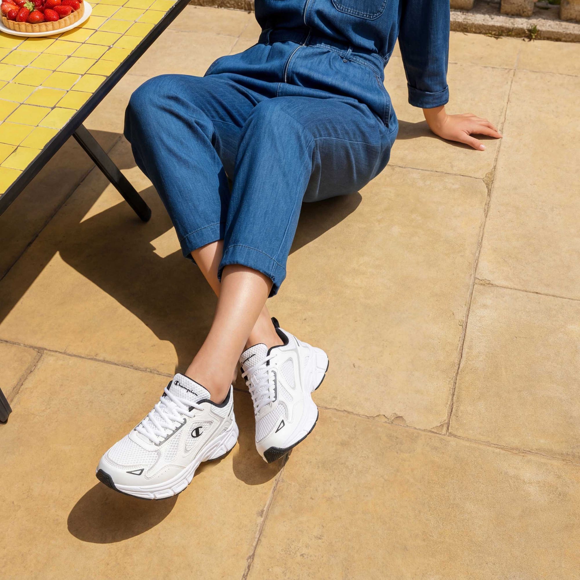 Sneakers Femme blanc noir