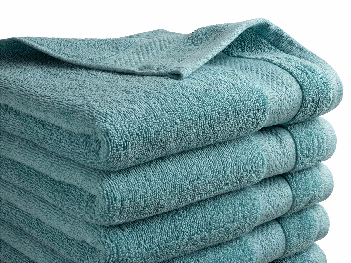 DoubleDry Hotel 50 x 100 cm set van 6 handdoeken - denim