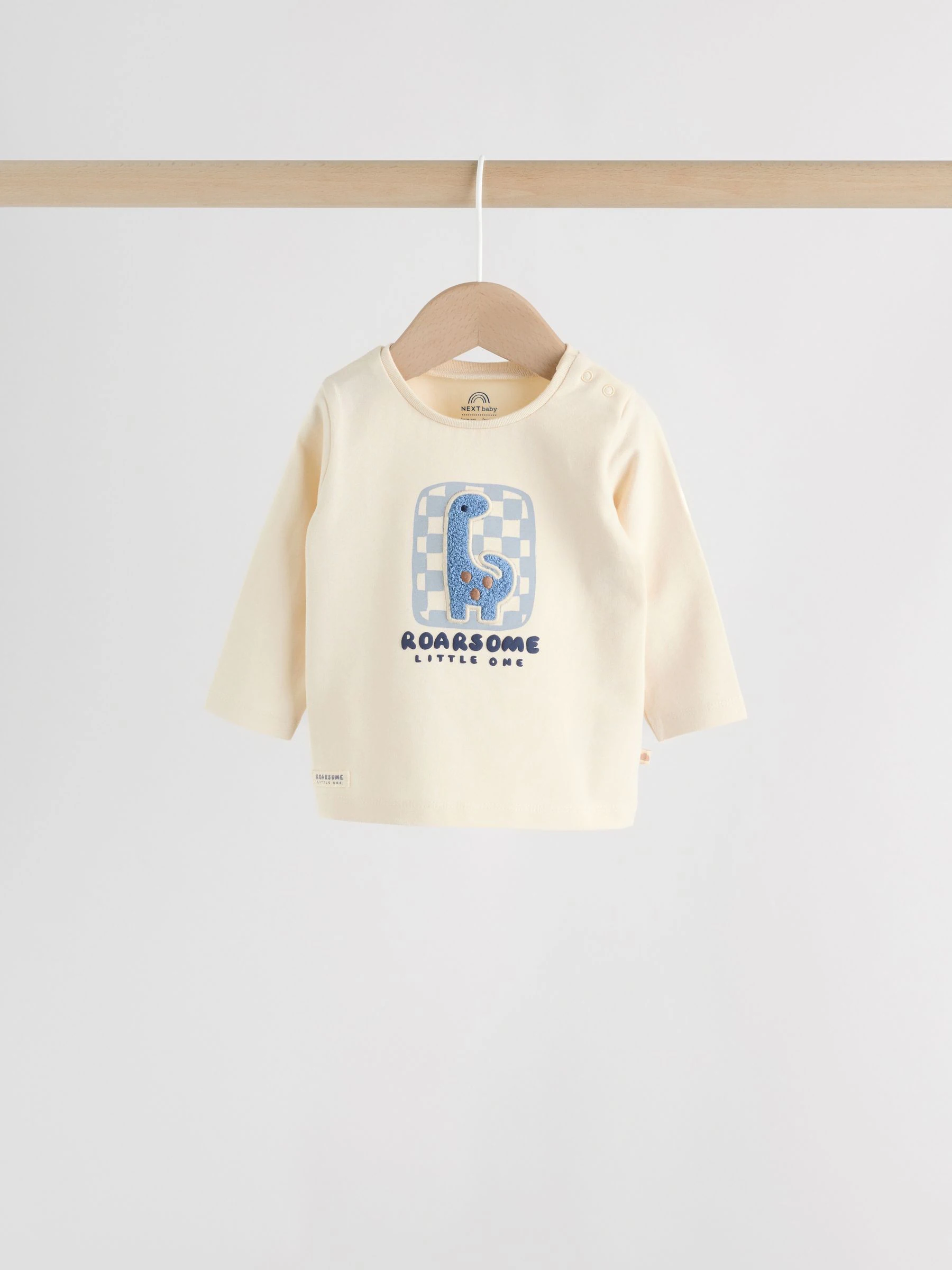Blauw met dinosaurus - Top en Leggings 2 -delige Babyset (0mnd-3jr)