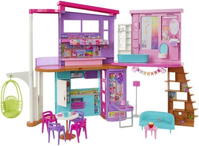 Barbie Malibu Feriehus med Møbler & Tilbehør